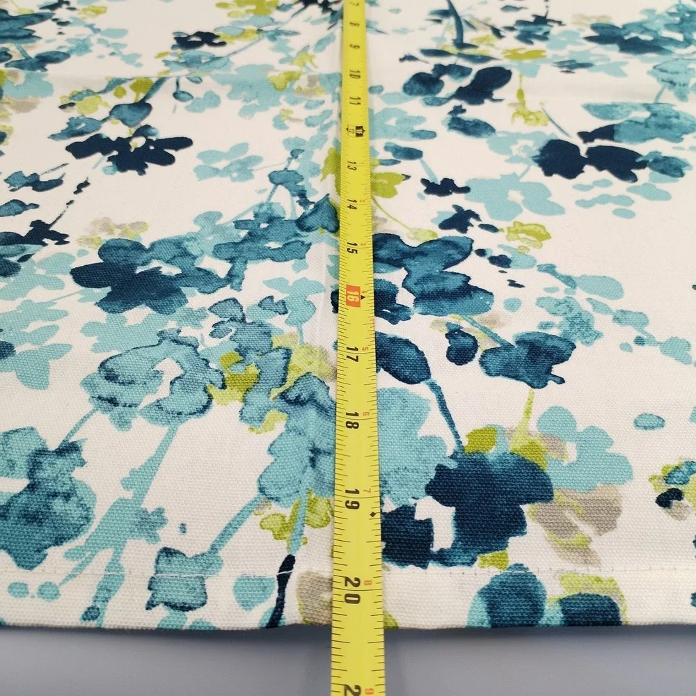 World Market Margo Cloth Napkins 100% Cotton Floral Teal Blue Green Set of 5 20